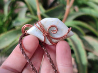 Hand Made Copper Wire Wrapped Blue Smithsonite Jewellery Pendants - Sold Per Item - From Congo