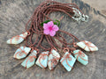 Hand Made Copper Wire Wrapped Blue Smithsonite Jewellery Pendants - Sold Per Item - From Congo - Toprock Gemstones and Minerals 