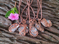 Hand Made Rock Crystal Kite Copper Wire Wrap Pendants - Sold Per Item - From Madagascar - Toprock Gemstones and Minerals 