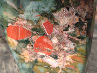 Polished Bloodstone Standing Free Forms x 2 From Swaziland - Toprock Gemstones and Minerals 