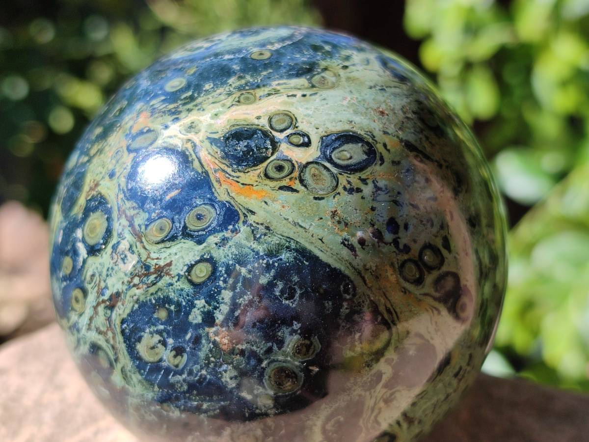 Polished Stromatolite Spheres x 2 From Katsepy, Madagascar - Toprock Gemstones and Minerals 