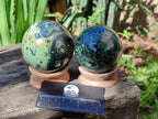 Polished Stromatolite Spheres x 2 From Katsepy, Madagascar - Toprock Gemstones and Minerals 