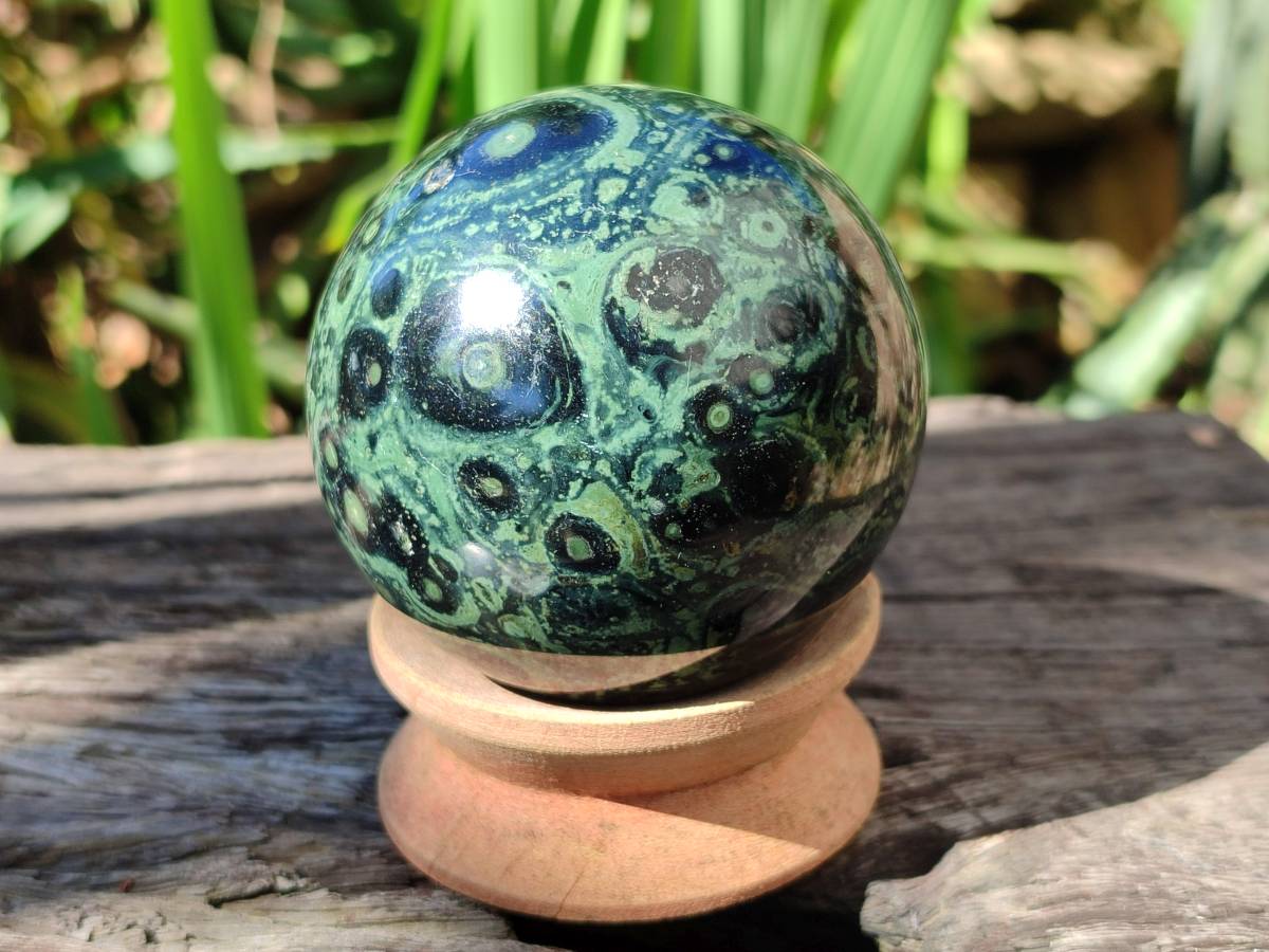 Polished Stromatolite Spheres x 2 From Katsepy, Madagascar - Toprock Gemstones and Minerals 