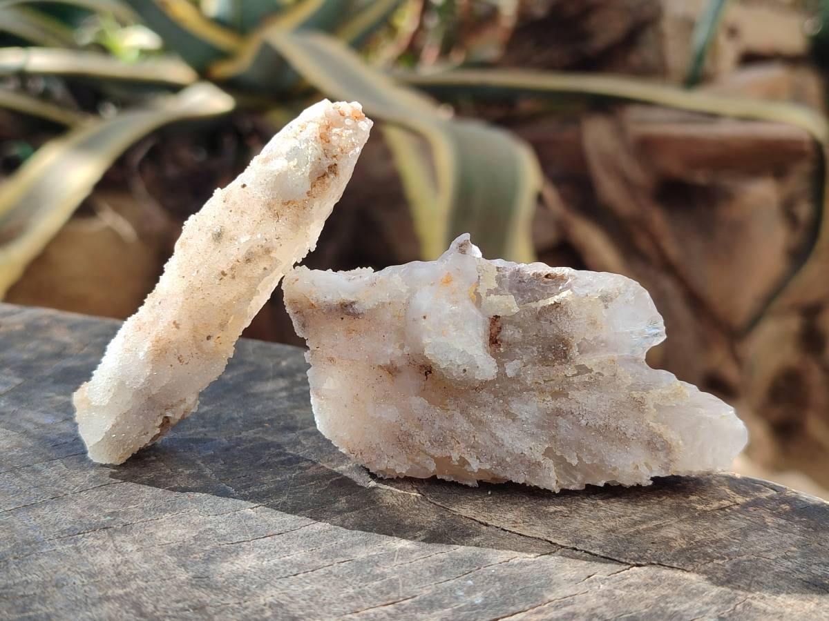 Natural Drusy Quartz Coated Calcite Pseudomorph Specimens x 12 From Alberts Mountain, Lesotho - Toprock Gemstones and Minerals 