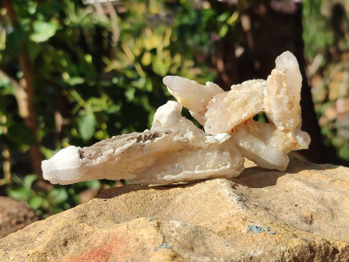 Natural Drusy Quartz Coated Calcite Pseudomorph Specimens x 12 From Alberts Mountain, Lesotho - Toprock Gemstones and Minerals 