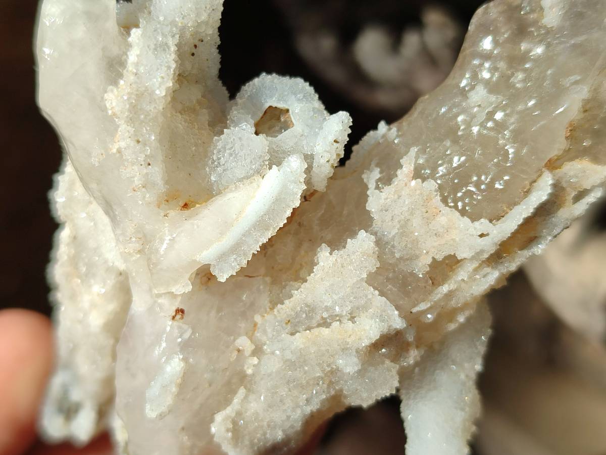 Natural Drusy Quartz Coated Calcite Pseudomorph Specimens x 12 From Alberts Mountain, Lesotho - Toprock Gemstones and Minerals 