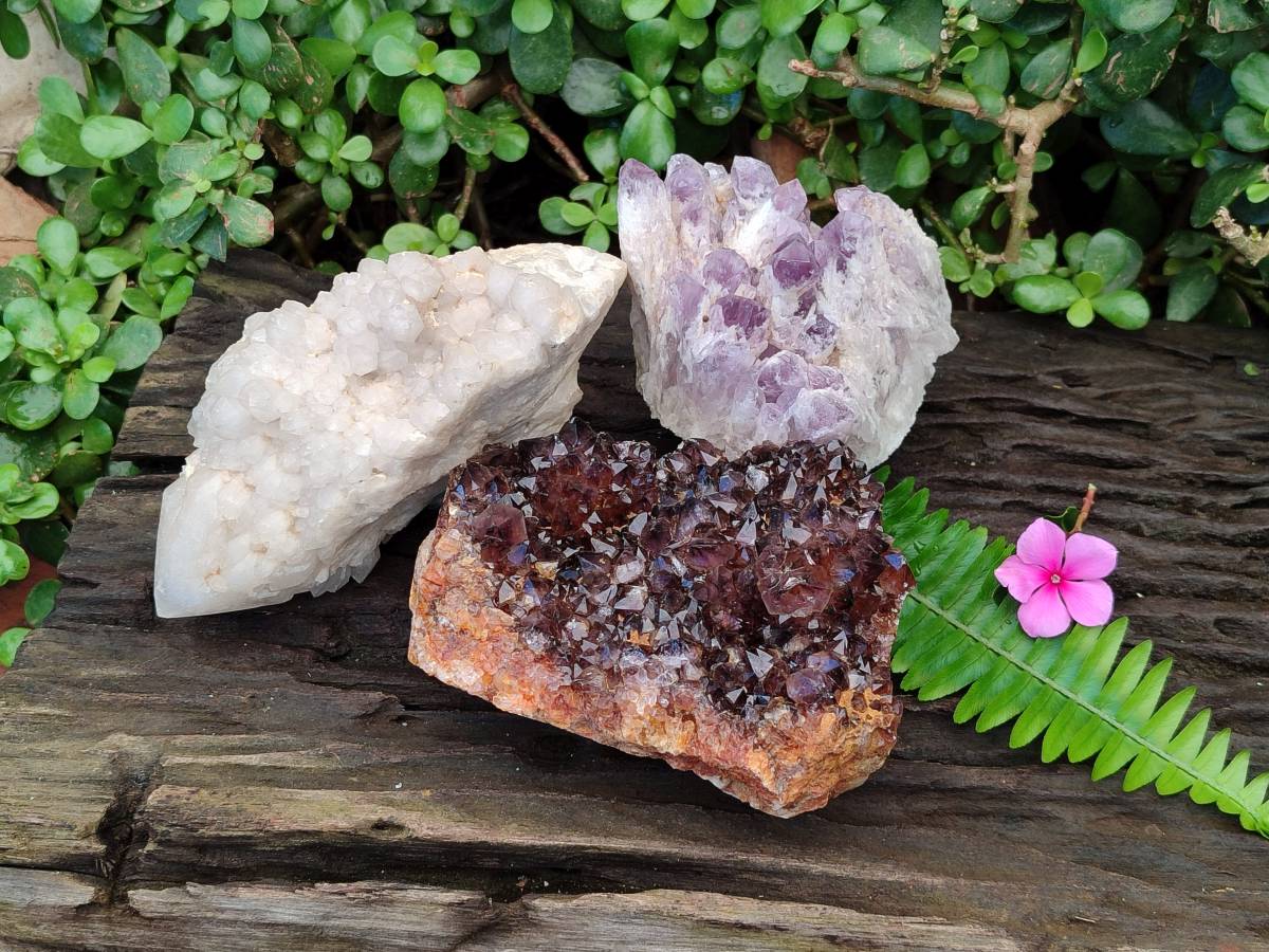 Natural Multi Mineral Specimens x 3 From Southern Africa - Toprock Gemstones and Minerals 