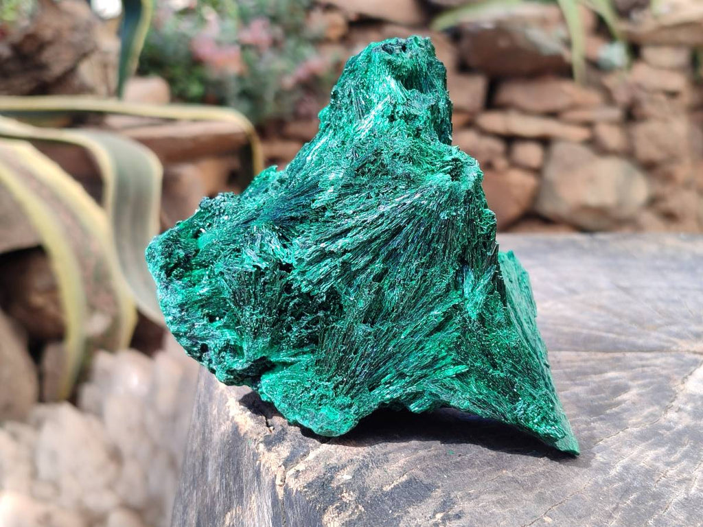 Natural Silky Malachite Specimens x 2 From Kasompe, Congo - Toprock Gemstones and Minerals 