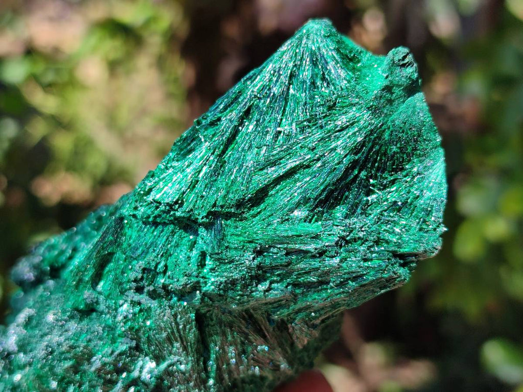 Natural Silky Malachite Specimens x 2 From Kasompe, Congo - Toprock Gemstones and Minerals 
