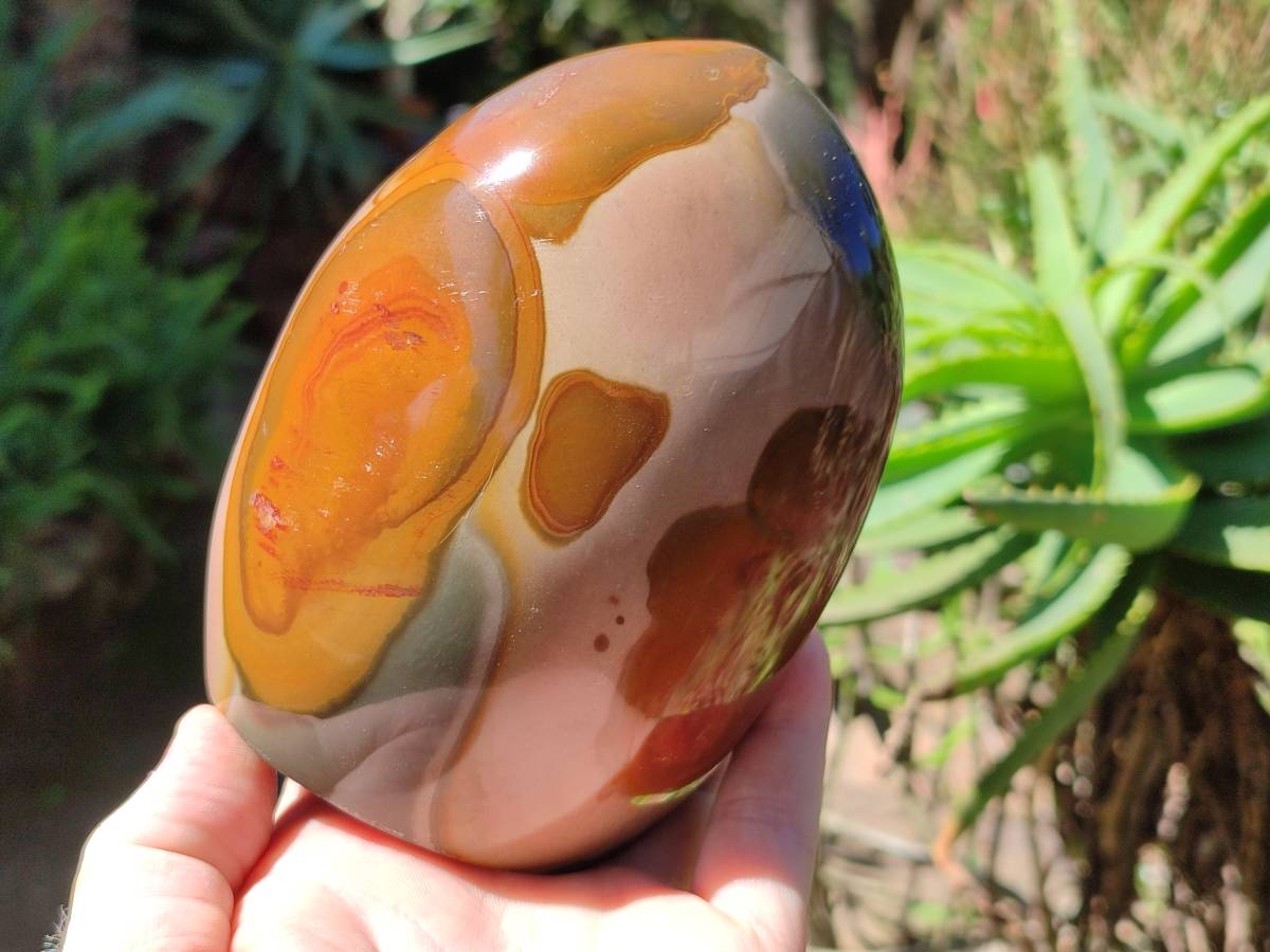 Polished Polychrome Jasper Standing Free Form x 1 From NW Coast, Madagascar - Toprock Gemstones and Minerals 