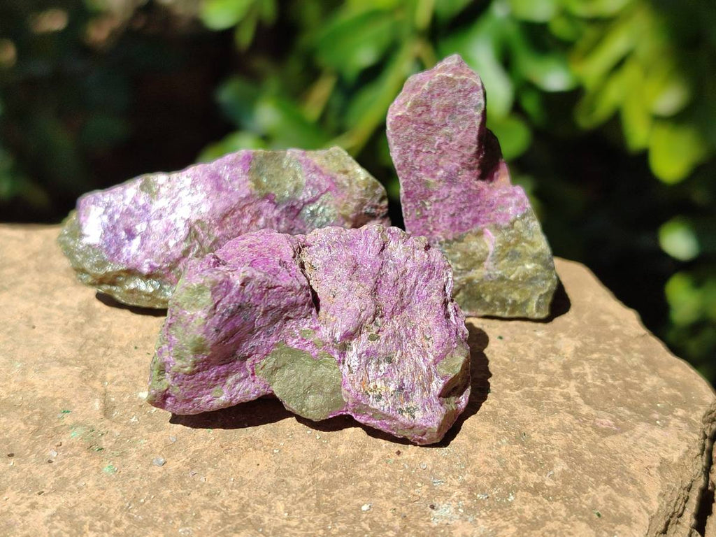 Natural Stichtite Cobbed Specimens x 70 From Barberton, South Africa - Toprock Gemstones and Minerals 
