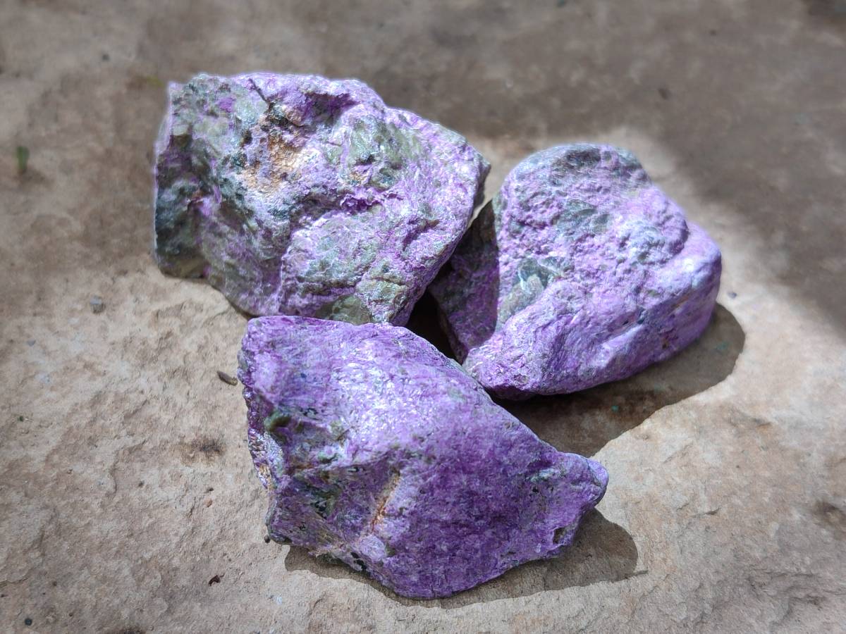 Natural Stichtite Cobbed Specimens x 70 From Barberton, South Africa - Toprock Gemstones and Minerals 