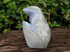 Polished Blue Lace Agate Standing Free Form x 1 From Nsanje, Malawi - Toprock Gemstones and Minerals 