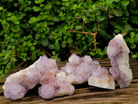 Natural Sunburst Amethyst Spirit Quartz Clusters x 6 From Boekenhouthoek, South Africa - Toprock Gemstones and Minerals 