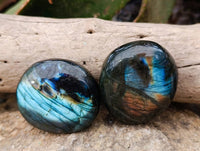 Polished Labradorite Galets x 20 From Tulear, Madagascar
