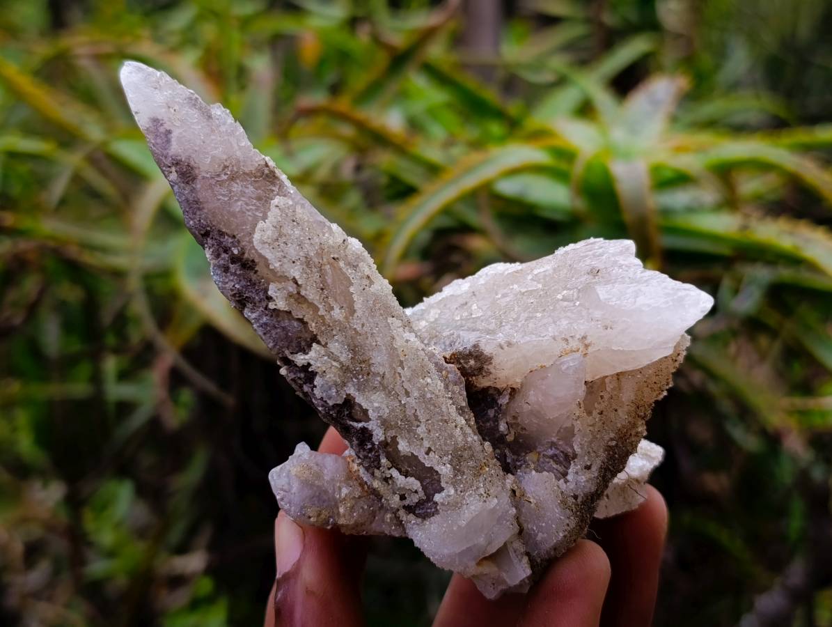 Natural Spearhead Calcite Specimens x 6 From Albert's Mountain, Lesotho - Toprock Gemstones and Minerals 