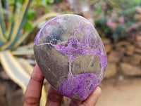 Polished Stichtite Standing Free Forms x 3 From Barberton, South Africa - Toprock Gemstones and Minerals 