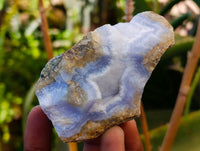 Natural Blue Lace Agate Geode Specimens x 24 From Nsanje, Malawi