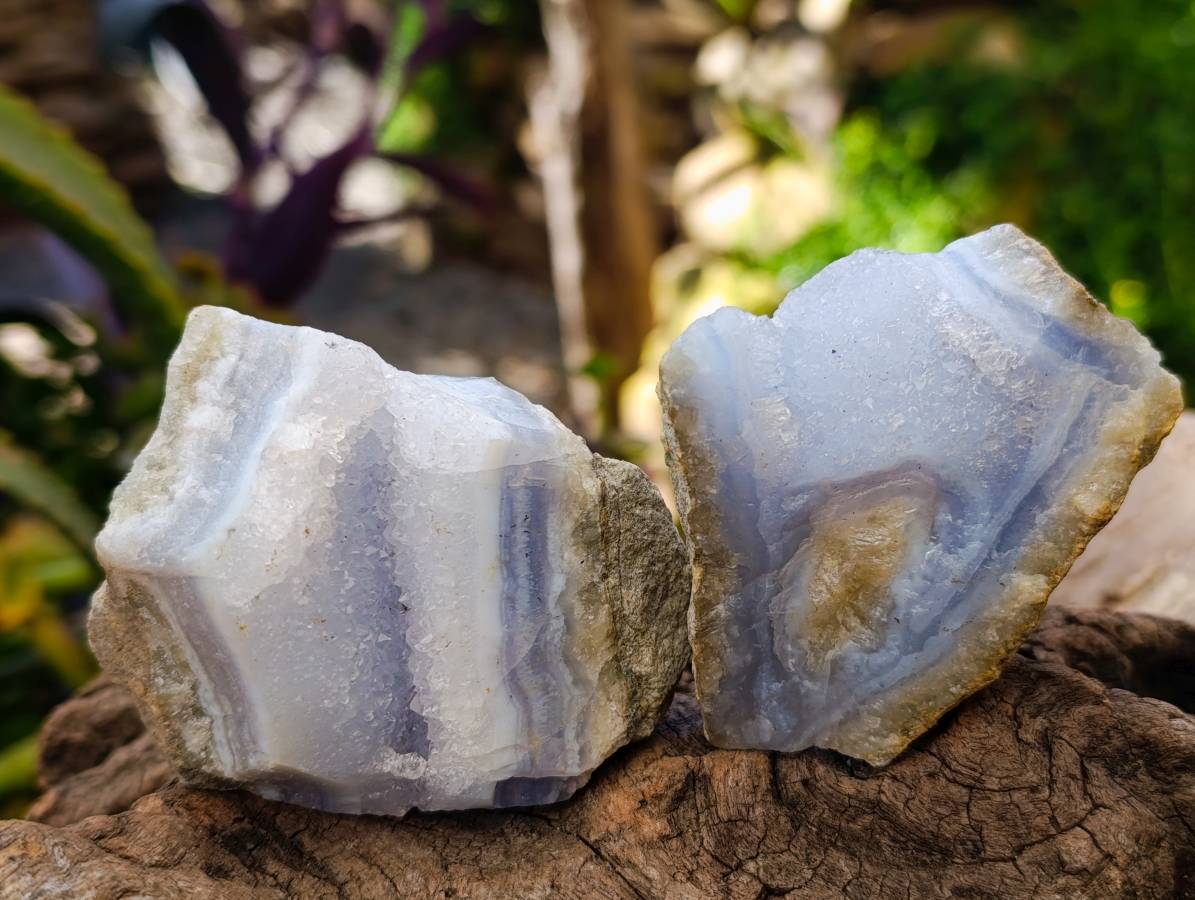 Natural Blue Lace Agate Geode Specimens x 24 From Nsanje, Malawi - Toprock Gemstones and Minerals 