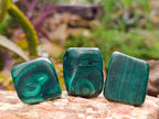 Polished Flower Banded Malachite Free Forms x 20 From Congo - Toprock Gemstones and Minerals 