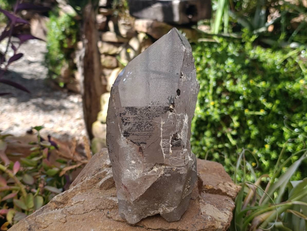 Natural Smokey Quartz Crystals x 2 From Mulanje, Malawi - Toprock Gemstones and Minerals 