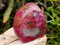 Polished Rhodonite Standing Free Forms x 2 From Rhusinga, Zimbabwe - Toprock Gemstones and Minerals 