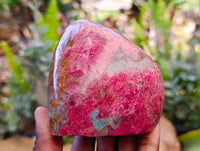 Polished Rhodonite Standing Free Forms x 2 From Rhusinga, Zimbabwe - Toprock Gemstones and Minerals 