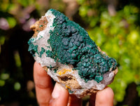 Natural Crystalline Ball Malachite and Drusy Quartz On Dolomite Matrix Specimens x 6 From Kambove, Congo - Toprock Gemstones and Minerals 