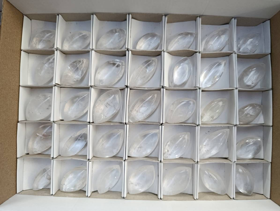 Polished Clear Quartz Crystal, Angel Tears x 35 From Madagascar - Toprock Gemstones and Minerals 