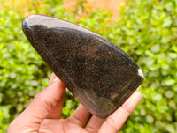Polished Bloodstone Standing Free Forms x 3 From Swaziland - Toprock Gemstones and Minerals 