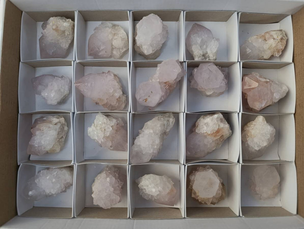 Natural Lilac Spirit Quartz Crystals x 20 From Boekenhouthoek, South Africa - Toprock Gemstones and Minerals 