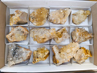 Natural Limonite Quartz Clusters x 12 From Solwezi, Zambia - Toprock Gemstones and Minerals 