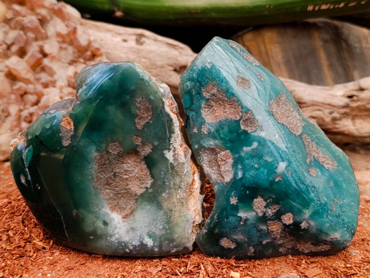 Polished On One Side Mtorolite Plates x 6 From Mutorashanga, Zimbabwe - Toprock Gemstones and Minerals 