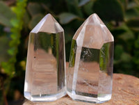 Polished Clear And Optic Clear Quartz Crystals x 35 From Madagascar