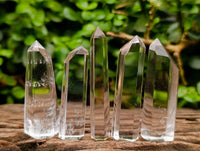 Polished Clear And Optic Clear Quartz Crystals x 35 From Madagascar