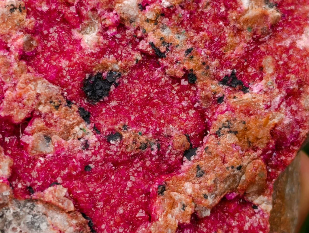 Natural Salrose Cobaltion Dolomite with Malachite Specimens x 5 From Kakanda, Congo - Toprock Gemstones and Minerals 