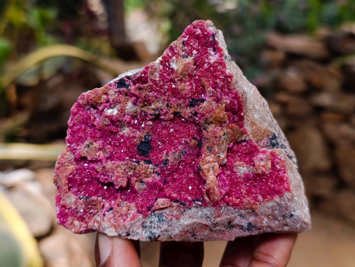 Natural Salrose Cobaltion Dolomite with Malachite Specimens x 5 From Kakanda, Congo - Toprock Gemstones and Minerals 