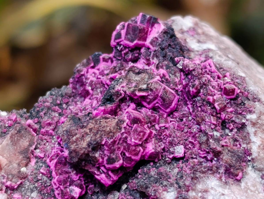 Natural Salrose Cobaltion Dolomite with Malachite Specimens x 5 From Kakanda, Congo - Toprock Gemstones and Minerals 