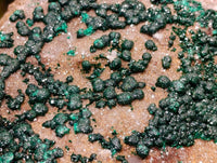 Natural Crystalline Ball Malachite and Drusy Quartz On Dolomite Matrix Specimens x 1 From Kambove, Congo