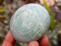 Polished Amazonite Palm Stones x 12 From Madagascar