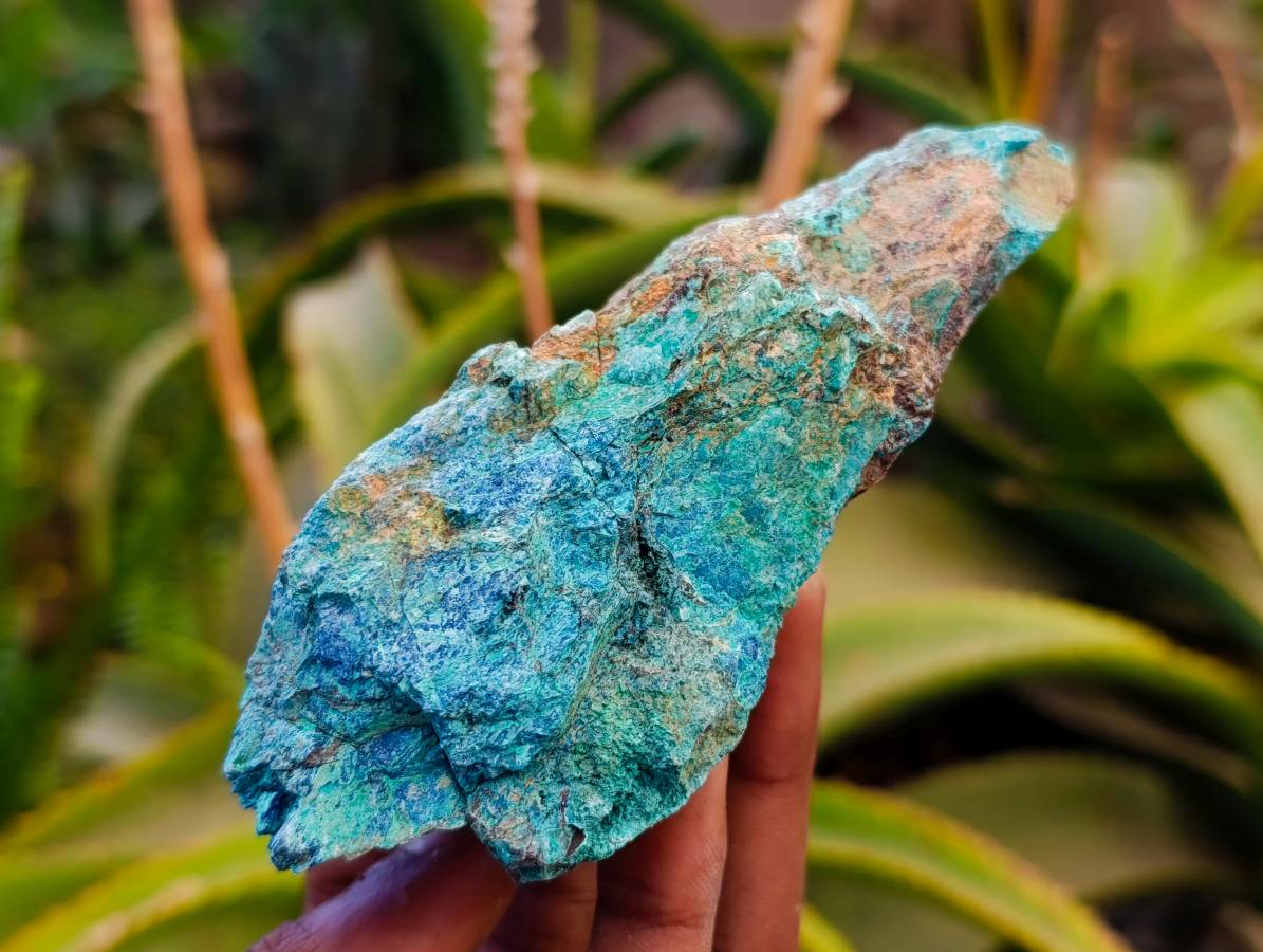 Natural Shattuckite, Chrysocolla with Malachite Specimens x 12 From Koakoveld, Namibia - Toprock Gemstones and Minerals 