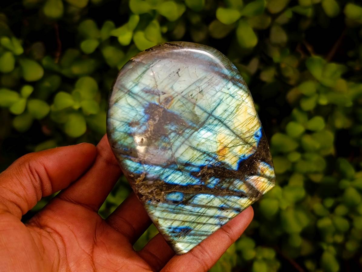 Polished Labradorite Standing Free Forms x 2 From Tulear, Madagascar - Toprock Gemstones and Minerals 