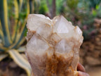 Natural Smokey Phantom Quartz Clusters x 2 From Luena, Congo - Toprock Gemstones and Minerals 