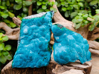 Natural Malachite Malacolla Botryoidal Chrysocolla Specimens x 5 From Kulukuluku, Congo - Toprock Gemstones and Minerals 