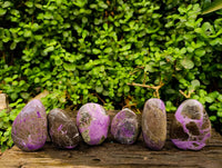 Polished Stichtite Free Forms x 6 From Barberton, South Africa - Toprock Gemstones and Minerals 