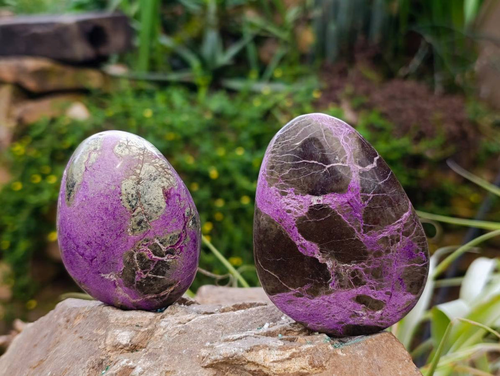 Polished Stichtite Free Forms x 6 From Barberton, South Africa - Toprock Gemstones and Minerals 
