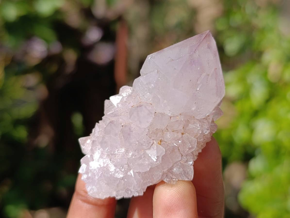 Natural Amethyst Spirit Quartz Clusters x 12 From Boekenhouthoek, South Africa - Toprock Gemstones and Minerals 