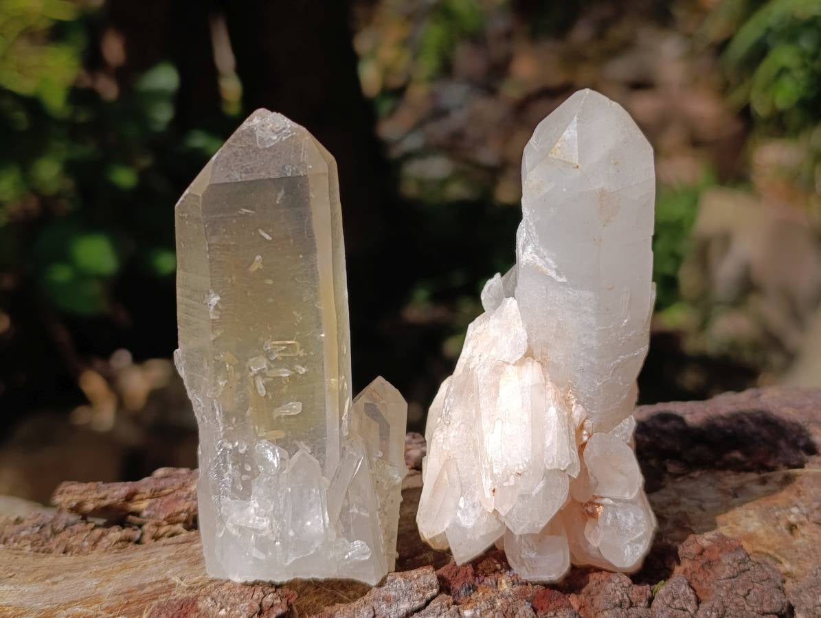 Natural Quartz Clusters x 24 From Madagascar - Toprock Gemstones and Minerals 