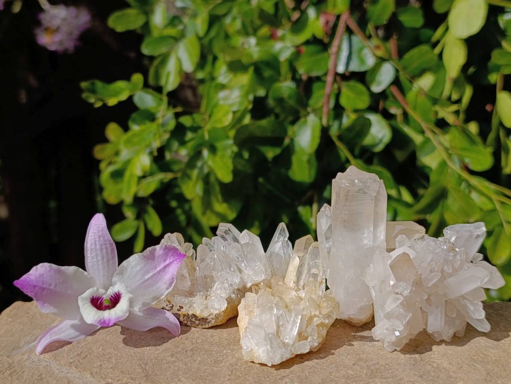 Natural Quartz Clusters x 24 From Madagascar - Toprock Gemstones and Minerals 
