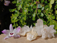 Natural Quartz Clusters x 24 From Madagascar